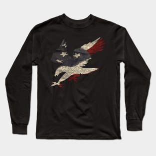 Old Glory American Flag Eagle Clothing Apparel USA Long Sleeve T-Shirt